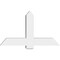 Ekena Millwork Eugene Architectural Grade PVC Gable Bracket, 48"W x 28"H x 6"D x 6"F, 14/12 Pitch GBP048X28X0606EUG00 - alternate 4
